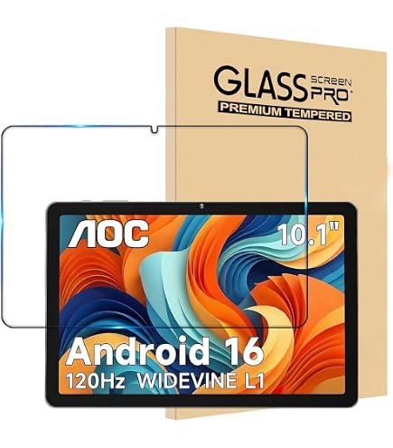 タブレット 10インチ Android16 専用ケース ガラスフィルム Amazon.co.jp: For AOC M10 10インチ タブレット保護フィルム 9H 高